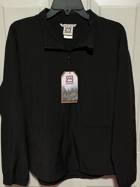 Avalanche Black Minimalist Zip Jacket